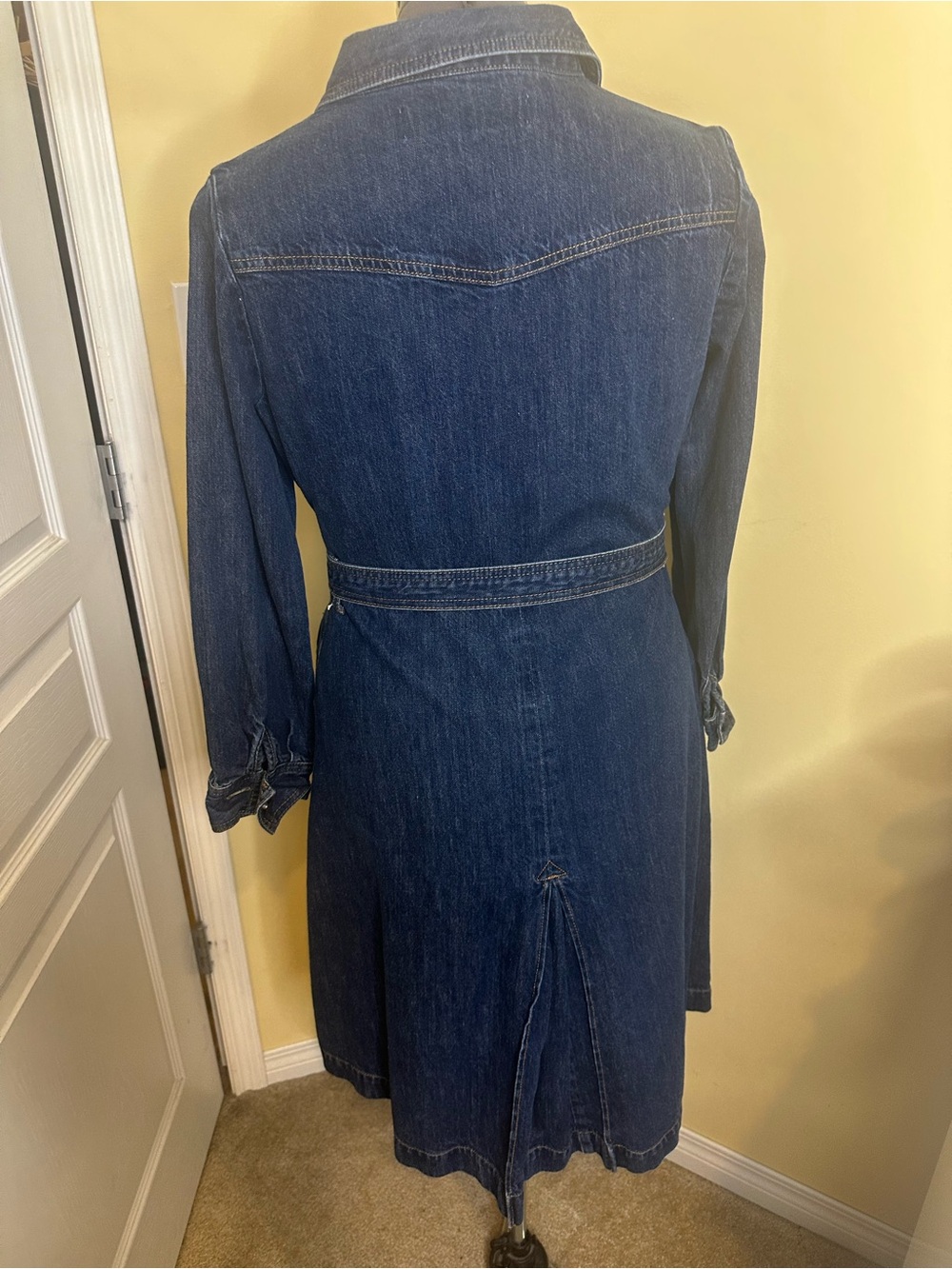 Gap vintage Denim Button-Front Shirt Dress  shirt dress size 12 - Picture 11 of 15